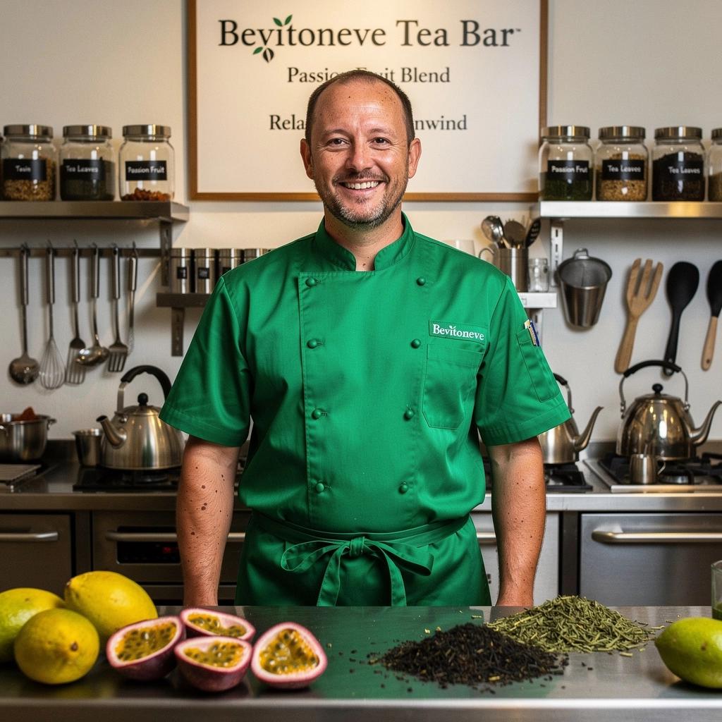 Švieži aistrų vaisiai, naudojami arbatos gamybai, eksponuojami ryškiame apšvietime.