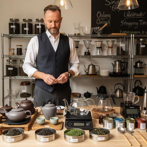 Gražiai pateiktas aistrų vaisių arbatos rinkinys, skirtas šventei su draugais.